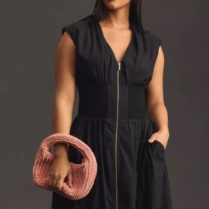 Maeve/ Anthropologie Tommie Front- Zip Shirt Dress